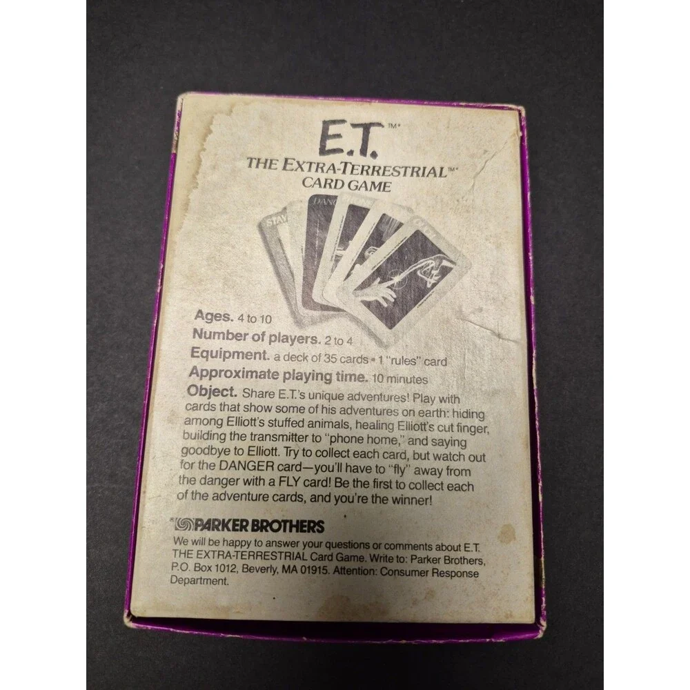 Extra-Terrestrial ET card game Spielberg et Alien Card Game